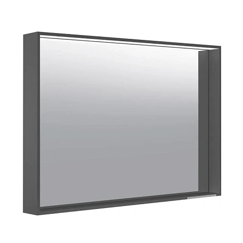 Зеркало Keuco 33098112500 Plan с подсветкой 70х80 см, антрацит купить недорого в интернет-магазине Керамос