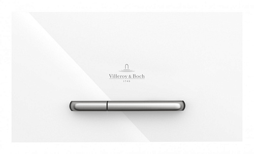 Клавиша смыва Villeroy & Boch 922160RE Viconnect двойного, Glass Glossy White