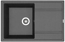 Мойка для кухни Florentina 20.270.C0780.302 Липси 78х51 см, с крылом, антрацит