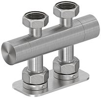 Вентиль Сунержа 071-1419-3434, 2х3/4" прямой скрытый-скрытый EU50, сатин