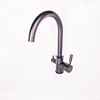 Смеситель Aquanika AQC06BL Comfort для кухни, серый