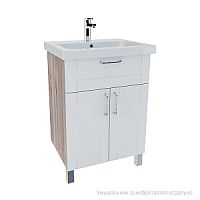 Тумба IDDIS NSE60W2i95 New Sena напольная, белая/под дерево