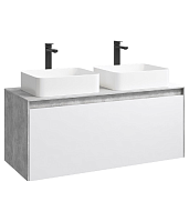Тумба под раковину Aqwella Mobi MOB0112BS+MOB0712W