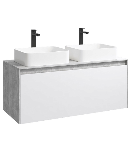 Тумба под раковину Aqwella Mobi MOB0112BS+MOB0712W купить недорого в интернет-магазине Керамос