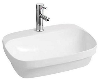 Раковина Aquatek AQ6042-00 Амадео для установки на столешницу, 60х42 см, с отверстием под смеситель, белая