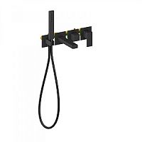 Смеситель для ванны скрытого монтажа TIMO Selene 2014/03YSM черный матовый