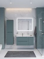 Раковина BelBagno BB1200ETL-R керамическая 120х46.5 см, чаша справа, белый глянцевый