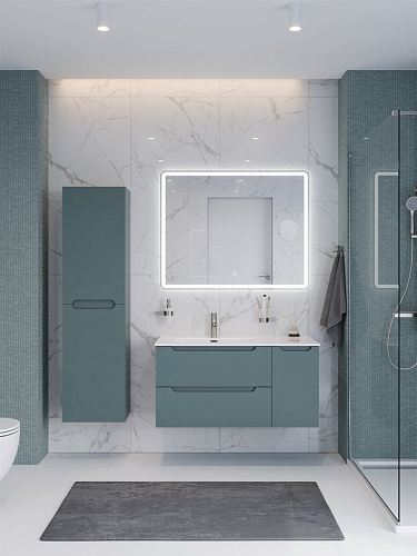 Раковина BelBagno BB1200ETL-R керамическая 120х46.5 см, чаша справа, белый глянцевый