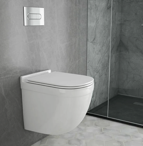 Сет №1548_SLS-WHT-6953BIUFSM, Унитаз подвесной безободковый с сиденьем Сет №1548_SLS-WHT-6953BIUFSM, Унитаз подвесной безободковый с сиденьем