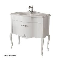 Тумба Caprigo 11013-В016 BOURGET под раковину 90х44 см, Bianco Alluminio