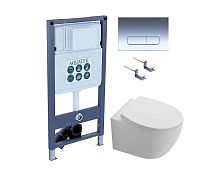 Комплект: Унитаз, Инсталляция, Кнопка смыва Aquatek Сириус SET AQUATEK СИРИУС PNS-07 4в1