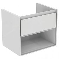 Тумба Ideal Standard E0826B2 Connect Air для раковины 60х44 см, подвесная, Glossy White + Matt White (белый глянцевый + белый матовый) Тумба Ideal Standard E0826B2 Connect Air для раковины 60х44 см, подвесная, Glossy White + Matt White (белый глянцевый + белый матовый)