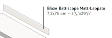 Плинтус (Плитка) AtlasConcorde BLAZE BlazeCortenBattiscopa75Lapp