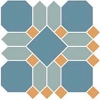 Неглазурованный керамогранит TOPCER Victorian Designs PortreeBlueSheet