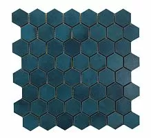 Мозаика Azori Eclipse Mk.Hex.EclipseIndigoFloor 29.7x28.5 купить недорого в интернет-магазине Керамос