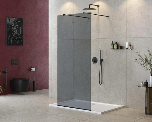 Душевая перегородка CEZARES LIBERTA-L-2-90-GR-NERO Душевая перегородка CEZARES LIBERTA-L-2-90-GR-NERO