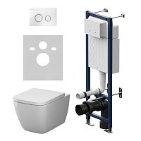 Комплект: Унитаз, Инсталляция, Кнопка смыва AM.PM GEM IS110101.901901