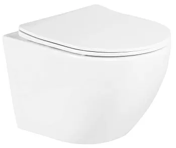 Унитаз подвесной BelBagno BB3105CHR/SC Uno c крышкой/сиденьем, белый