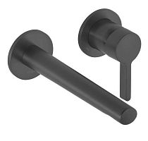 Смеситель Keuco 51516130200 Edition 400 для умывальника однорычажный, хром черный шлифованный