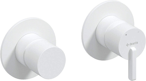 Смеситель Deante BQS_A46P Silia для душа встраиваемый, с переключателем на 2 положения Click-Clack, Bianco (белый) Смеситель Deante BQS_A46P Silia для душа встраиваемый, с переключателем на 2 положения Click-Clack, Bianco (белый)