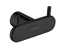 Крючок Deante ADR_N121 Round двойной, Nero (черный) Крючок Deante ADR_N121 Round двойной, Nero (черный)