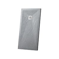 Душевой поддон Vincea VST-4SR8010G из искусственного камня, 100х80 см, серый