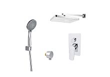 Комплект Aquatek AQ1072CR Вега для ванной Set 4 в 1 (AQ1046CR + AQ2081CR + AQ2454CR + AQ2010CR), хром