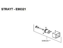Крепление к душевой стойке Jacob Delafon Strayt E8B229-CP