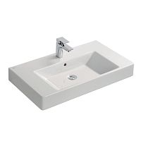 Раковина Ideal Standard K078801 Strada накладная 80х45 см, с 1-м отверстием под смеситель, белая Раковина Ideal Standard K078801 Strada накладная 80х45 см, с 1-м отверстием под смеситель, белая