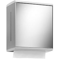 Дозатор Keuco 12785010100 Moll бумажных полотенец, алюминий серебристый анодированный (E6 EV1)/белый (RAL 9003)