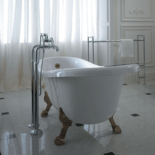 Globo PA107br  Paestum Слив-перелив для ванны PA103, с сифоном, цвет бронза снят с производства