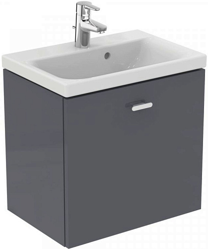 Тумба Ideal Standard E0313KR Connect Space для раковины 55х38 см, подвесная, Glossy Grey (серый глянцевый) Тумба Ideal Standard E0313KR Connect Space для раковины 55х38 см, подвесная, Glossy Grey (серый глянцевый)