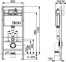 Инсталляция для унитаза TECE Now K400401
