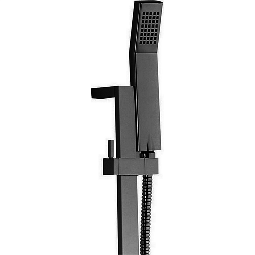 Душевой гарнитур Cisal DS01004040 Shower ручная лейка, шланг 150 см, штанга 70 см, цвет черный матовый