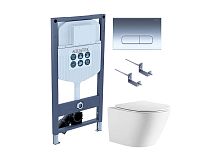Комплект: Унитаз, Инсталляция, Кнопка смыва Aquatek Либерти SET AQUATEK ЛИБЕРТИ-016 INS-23