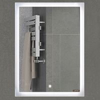 Зеркало Comforty 00-00000699 Гиацинт с подсветкой 60х80 см, белый