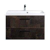 BelBagno AURORA-800-2C-SO-MET  База под раковину подвесная с двумя выкатными ящиками Исполнение:Metallo