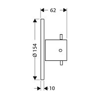 Вентиль, внешняя часть Hansgrohe Axor Starck 10970000
