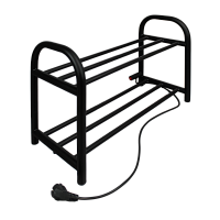 Электрический полотенцесушитель INDIGO SIBE40-60-25BRR Bench с полочкой, черный