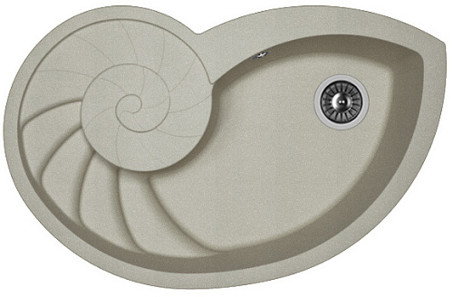 Мойка для кухни Florentina 20.350.E0820.305 Наутилус 82х53 см, с крылом, серая снят с производства