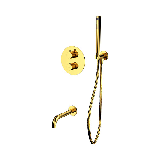 Смеситель скрытого монтажа Whitecross Y gold YSET10GL Смеситель скрытого монтажа Whitecross Y gold YSET10GL