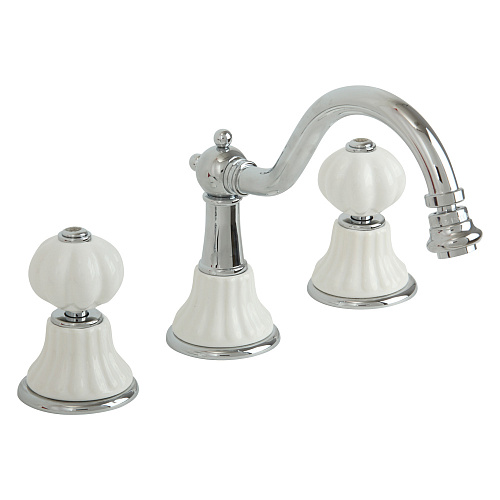 Смеситель Migliore 19002 Olivia для биде, Click-clack, белый/хром Смеситель Migliore 19002 Olivia для биде, Click-clack, белый/хром