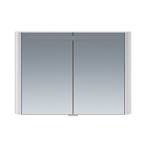 Зеркальный шкаф AM.PM M30MCX1001FG Sensation, 100х70 см, с подсветкой, серый шелк глянец снят с производства
