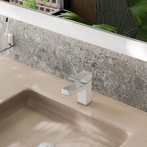 Смеситель WasserKRAFT 1063WHITE Aller для умывальника, белый Смеситель WasserKRAFT 1063WHITE Aller для умывальника, белый