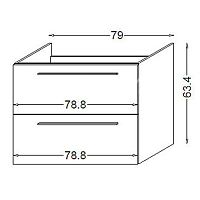 Тумба под раковину Jacob Delafon Line EB486-F26