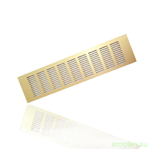 Решетка aлюминиевая Europlast 06-1650-820 RA1250G, 120х500 мм, золото