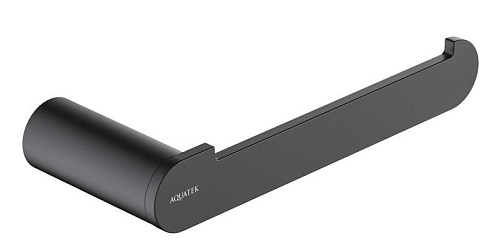 Бумагодержатель Aquatek AQ4408MB Лира, черный матовый купить недорого в интернет-магазине Керамос