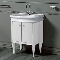 Деревянная тумба Simas LAM70 bi Lante под раковину LA10, 59*46,5*h75см, цвет белый глянцевый