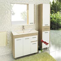 Тумба напольная COMFORTY 00003132229 Тулуза 90х47 см, с раковиной 90E, сосна лоредо