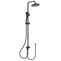 Душевая система Ideal Standard BC747XG Idealrain  для установки с настенным смесителем, Silk Black (черный шелк)